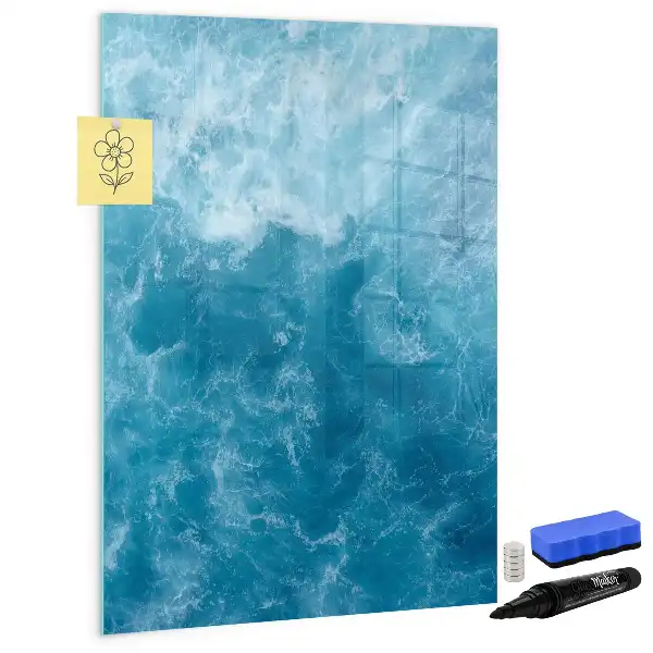 Tablă magnetică de scris cu model ocean