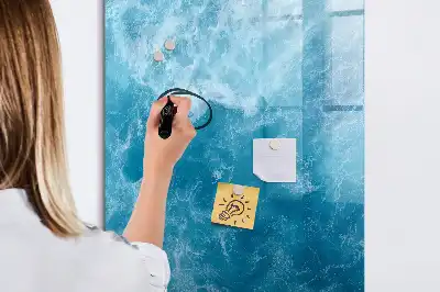 Tablă magnetică de scris cu model ocean