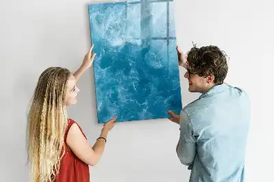 Tablă magnetică de scris cu model ocean
