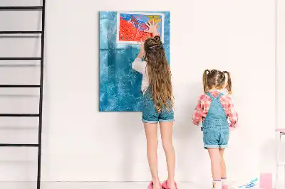 Tablă magnetică de scris cu model ocean