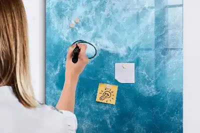 Tablă magnetică de scris cu model ocean