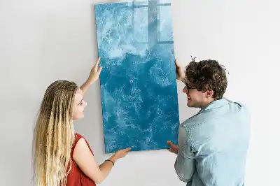Tablă magnetică de scris cu model ocean