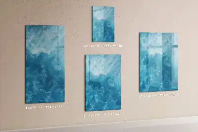 Tablă magnetică de scris cu model ocean