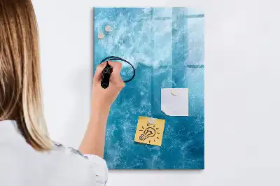 Tablă magnetică de scris cu model ocean