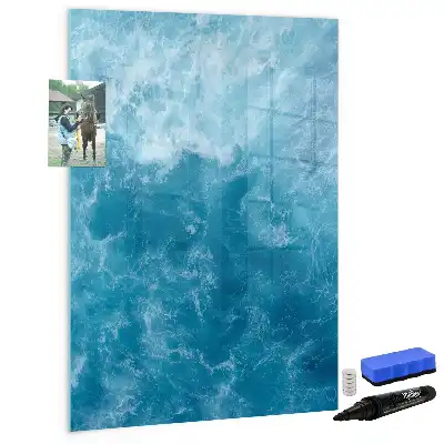 Tablă magnetică de scris cu model ocean