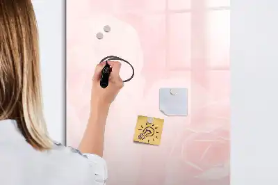 Tablă cu marker cu model trandafiri