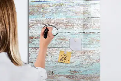 Tablă magnetică de scris cu design în nuanțe pastelate