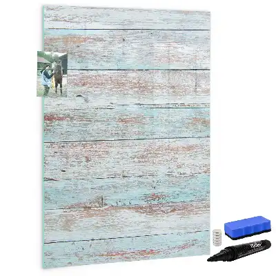 Tablă magnetică de scris cu design în nuanțe pastelate