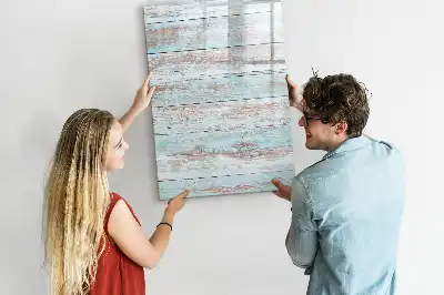 Tablă magnetică de scris cu design în nuanțe pastelate