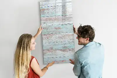 Tablă magnetică de scris cu design în nuanțe pastelate