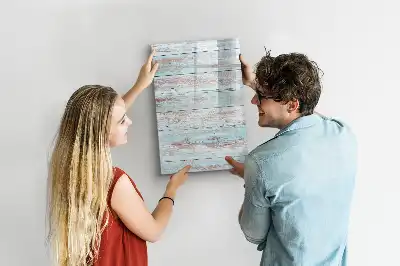 Tablă magnetică de scris cu design în nuanțe pastelate