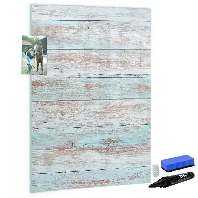 Tablă magnetică de scris cu design în nuanțe pastelate