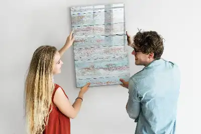 Tablă magnetică de scris cu design în nuanțe pastelate