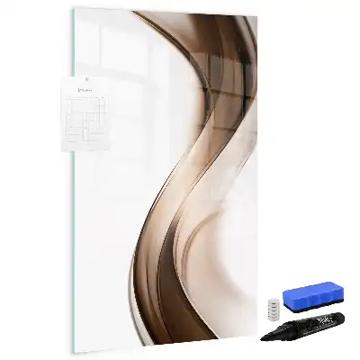 Tablă cu marker cu model abstracție de valuri