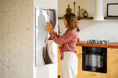 Tablă cu marker cu model abstracție de valuri