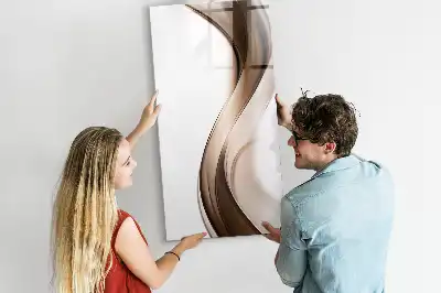 Tablă cu marker cu model abstracție de valuri