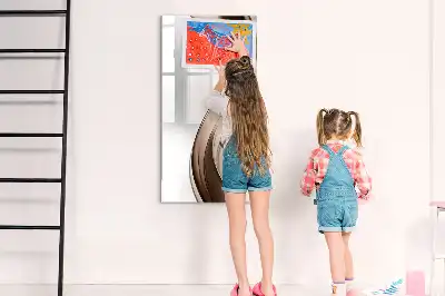 Tablă cu marker cu model abstracție de valuri
