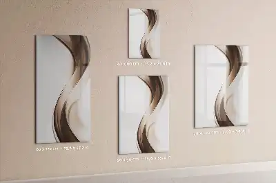 Tablă cu marker cu model abstracție de valuri