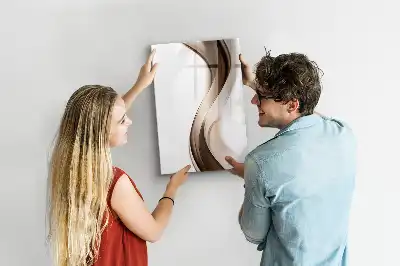 Tablă cu marker cu model abstracție de valuri