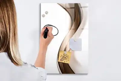 Tablă cu marker cu model abstracție de valuri