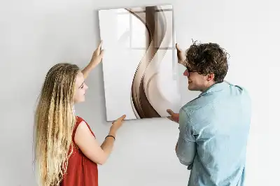 Tablă cu marker cu model abstracție de valuri