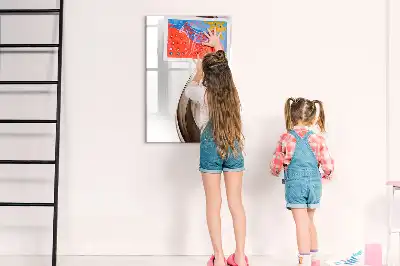 Tablă cu marker cu model abstracție de valuri