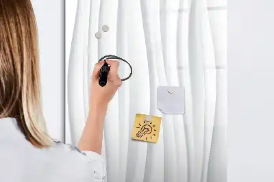 Tablă magnetică de scris cu model linii abstracte