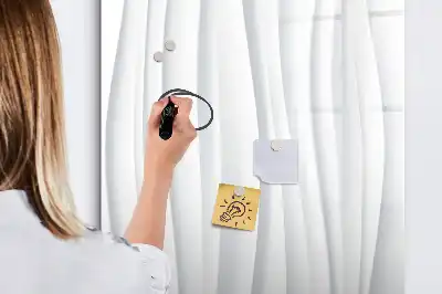 Tablă magnetică de scris cu model linii abstracte