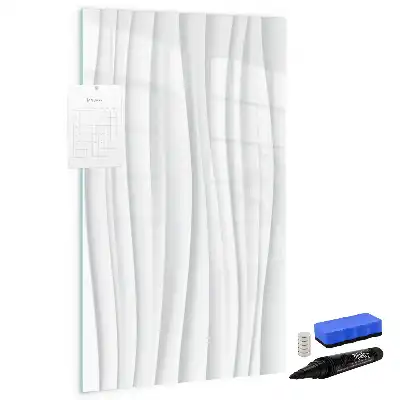 Tablă magnetică de scris cu model linii abstracte