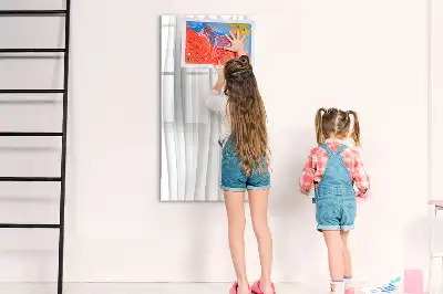 Tablă magnetică de scris cu model linii abstracte