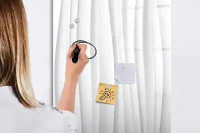 Tablă magnetică de scris cu model linii abstracte