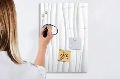 Tablă magnetică de scris cu model linii abstracte