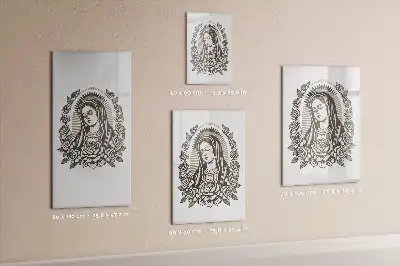 Tablă magnetică de scris cu modelul Fecioara de la Guadalupe