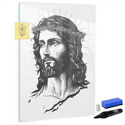 Tablă cu marker Iisus Hristos