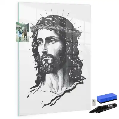 Tablă cu marker Iisus Hristos