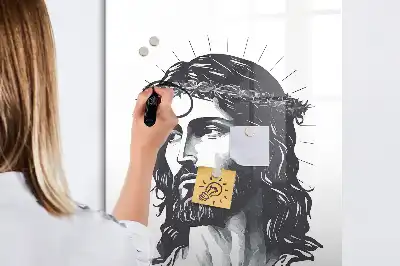 Tablă cu marker Iisus Hristos