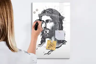 Tablă cu marker Iisus Hristos