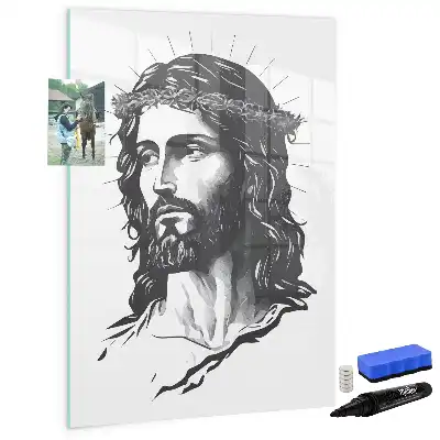 Tablă cu marker Iisus Hristos