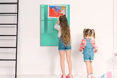 Tablă cu marker turcoaz