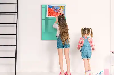 Tablă cu marker turcoaz
