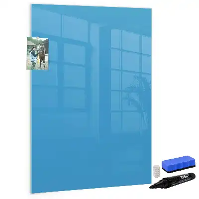 Tablă magnetică de scris albastră