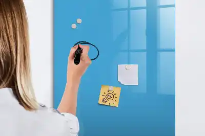 Tablă magnetică de scris albastră