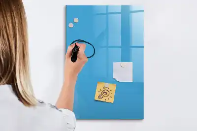 Tablă magnetică de scris albastră