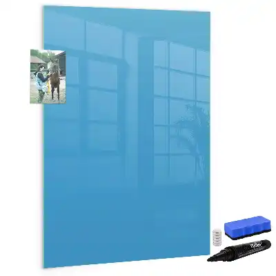 Tablă magnetică de scris albastră