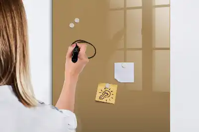 Tablă cu marker de culoare bej închis