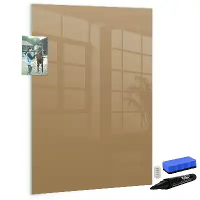 Tablă cu marker de culoare bej închis