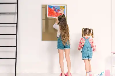 Tablă cu marker de culoare bej închis