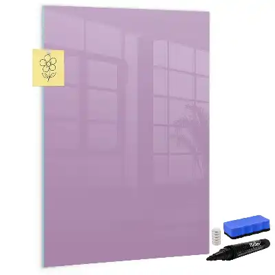 Tablă magnetică de scris culoare liliachie