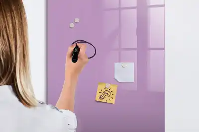Tablă magnetică de scris culoare liliachie