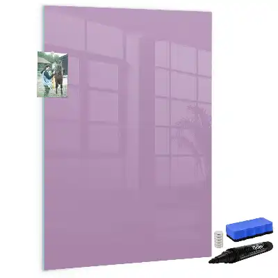 Tablă magnetică de scris culoare liliachie